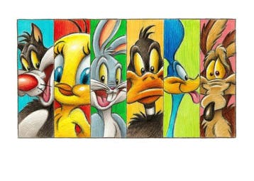 Vizcarra - Looney Tunes-iconen: Bugs Bunny, Daffy Duck,