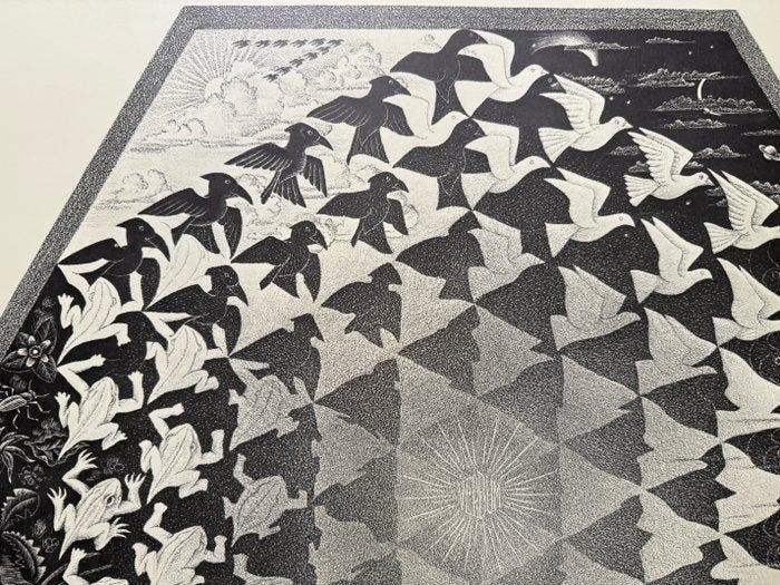 M.C. Escher (1898-1972) - Verbum, Antiquités & Art, Antiquités | Autres Antiquités