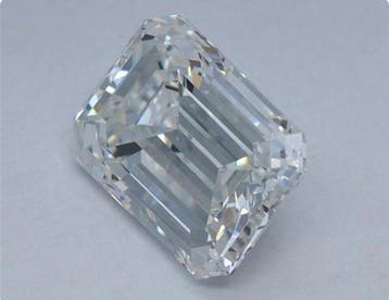 1 pcs Diamant (Natuurlijk) - 1.04 ct - Smaragd - G - IF -
