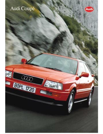 1993 AUDI COUPE BROCHURE NEDERLANDS, Ophalen of Verzenden
