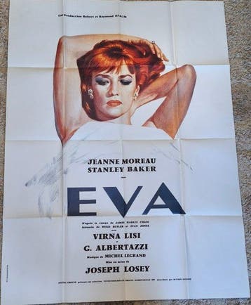 Jeanne Moreau - Original 1990s French Grande Movie Poster, Antiquités & Art