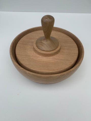 CURV - G Belaen - Doos - ORB #1 - Eik - Eiken dekseldoos