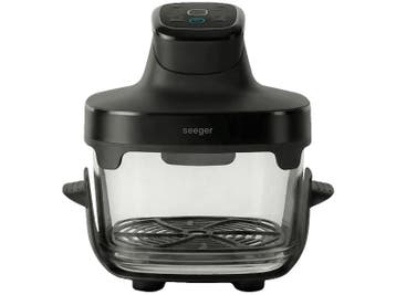 Seeger -  Heteluchtfriteuse Zwart 45 L 1500 W, Verzenden, Nieuw, Airfryer