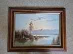 Gien Brouwer (pseud. G. vd Velde) (1944) - Landschap met, Antiek en Kunst, Kunst | Schilderijen | Klassiek