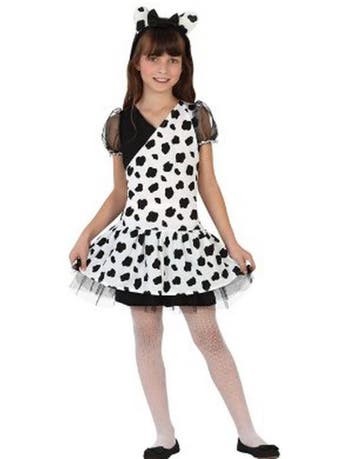 Kostuum dalmatier meisje maat 5-6 jaar, Ophalen of Verzenden