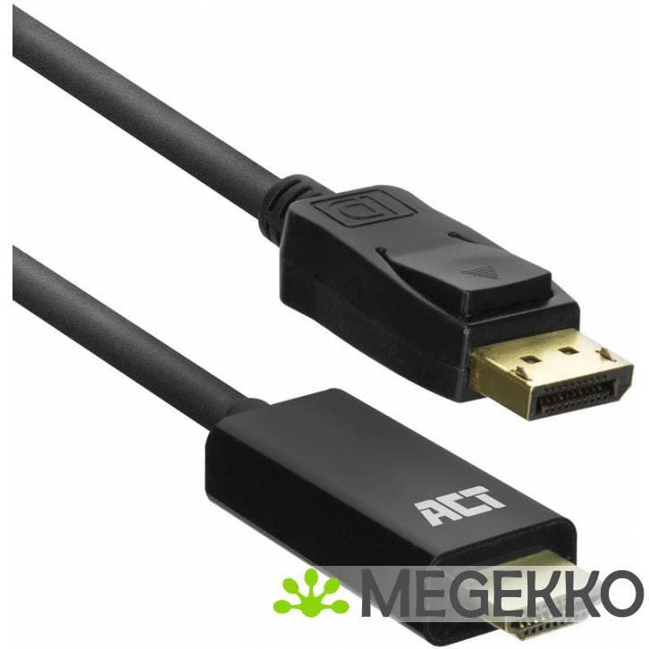 ACT DisplayPort male naar HDMI male adapterkabel, 1,8 m, Informatique & Logiciels, Pc & Câble réseau, Envoi