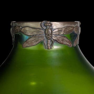 Lötz (attr.) - Vaas - Glas - Bohemië, Art Nouveau