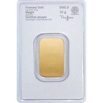 10 gram - Goud .999 - Heraeus - Verzegeld en met certificaat
