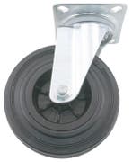 Transport Zwenkwiel met bevestigingsplaat 100 mm, Nieuw