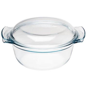 Ronde glazen casserole 3,75L | 315x270x110(h)mm Pyrex, Verzenden