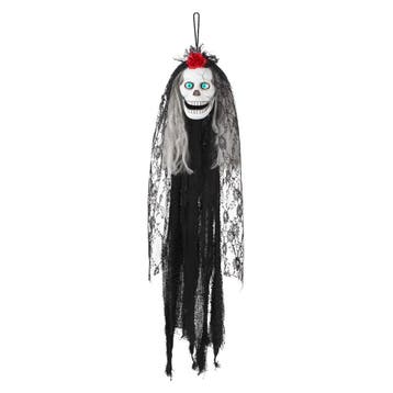 Halloween Pop Schedel Catrina 80cm, Verzenden, Nieuw