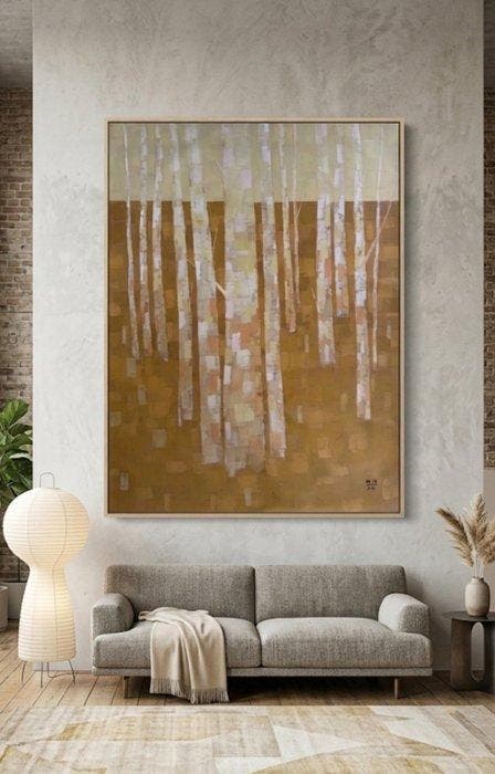 Hoang Anh (1984) - Automne 160 100 cm, Antiek en Kunst, Kunst | Schilderijen | Modern