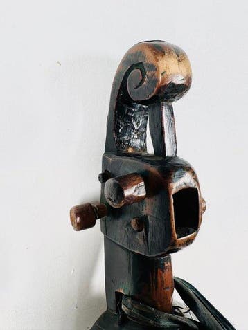 Nepalees volks Sarangi, strijkinstrument met boog. - Hout -