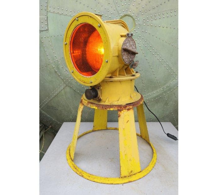 Staande lamp - Glas, Staal, Aluminium, Plastic - Een, Antiquités & Art, Antiquités | Assiettes décoratives & Carrelages