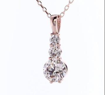 Zonder minimumprijs - Ketting met hanger - 14 karaat