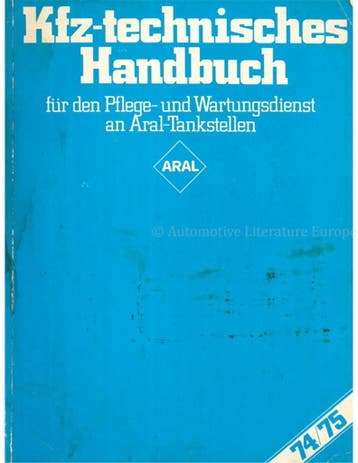KFZ-TECHNISCHES HANDBUCH FÜR DEN PFLEGE- UND WARTUNGSDIENST, Nieuw