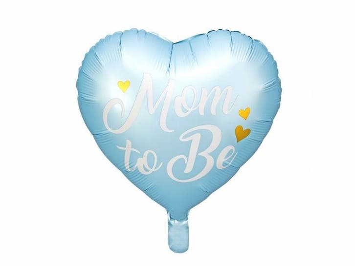 Helium Ballon Hart Mom To Be Blauw Leeg 35cm, Hobby & Loisirs créatifs, Articles de fête, Envoi