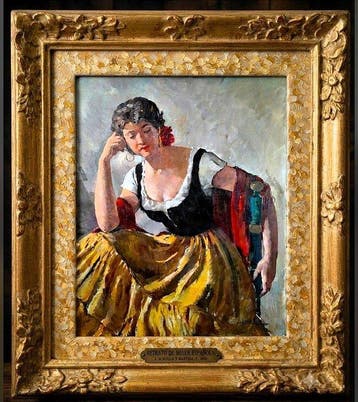 Albert Rafolls Culleres 1892 - 1986 - Carmen La De Ronda., Antiek en Kunst, Kunst | Schilderijen | Klassiek