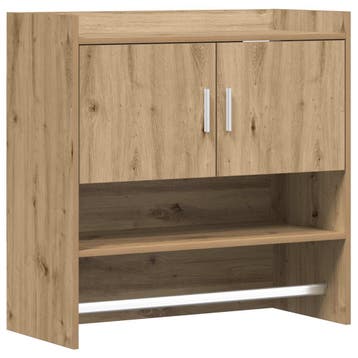 vidaXL Wandplank Muurmontage Artisanaal eiken 80 x 36 x 80, Verzenden, Nieuw