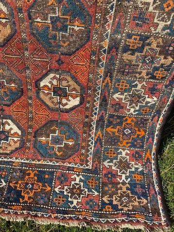 Oud Afghaans Afghanistan Beludz tapijt - Tapijt - 194 cm -