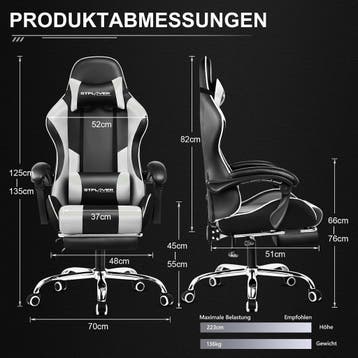 Ergonomische Bureaustoel -  Office Chair - Gamestoel - Volwa, Verzenden, Nieuw