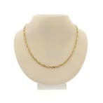 Gouden gedraaide gourmetschakel ketting, Ophalen of Verzenden