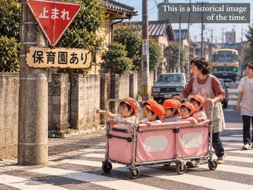 Vintage Japans emaillen bord met waarschuwing over