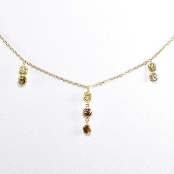 Halsketting - 18 karaat Witgoud - 2.25ct. tw. Diamant, Nieuw