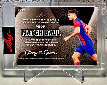 Leaf Pedri 1/1 Auto Insert Match Ball - 1 Card - Excellent