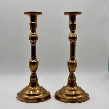 Kandelaar (2) - Koper - ART DÉCO