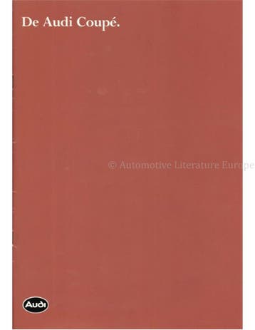 1983 AUDI COUPE BROCHURE NEDERLANDS