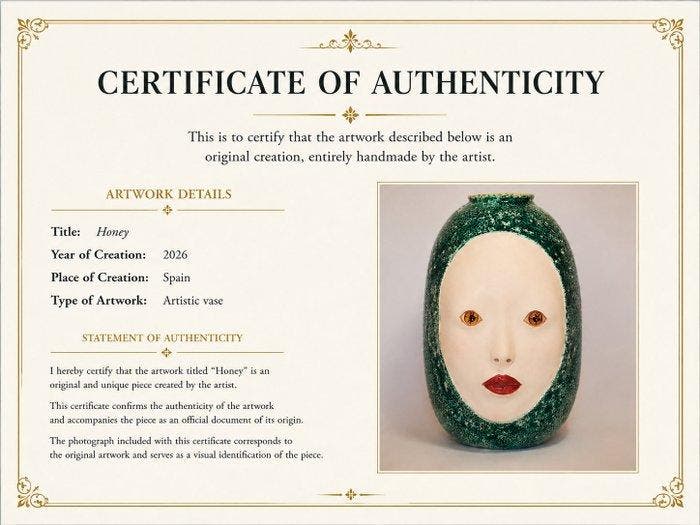 Vaas - Majolica - Natalia Mc Donald, Antiquités & Art, Art | Objets design