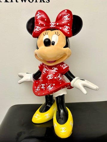 GF Exclusives - XL 50cm Chanel x Minnie Mouse Artwork By: GF