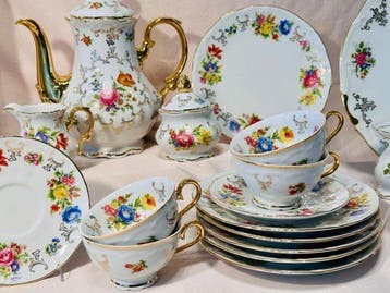 Bavaria - Koffieservies (24) - Porselein - PORZ. MANUF. PAUL, Antiek en Kunst