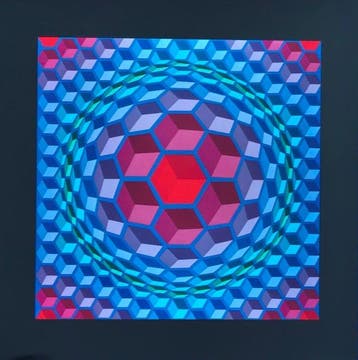 Victor Vasarely (1906-1997) - CHEYT-MC-4, 1971, Antiquités & Art