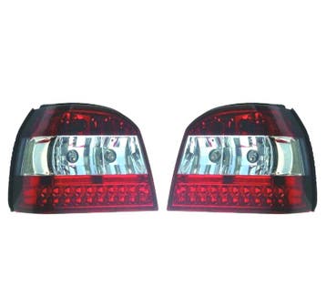 FEUX ARRIÈRE VOLKSWAGEN VW GOLF 3 91-97 LED ROUGE CHROMÉ, Verzenden