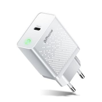 DrPhone HALO10 - 20W PD Snel Lader – USB-C Thuislader -, Verzenden