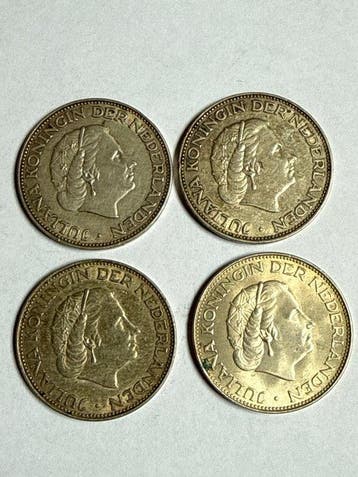 Nederland. Juliana. 2 1/2 Gulden 1959, 1961, 1962, 1966