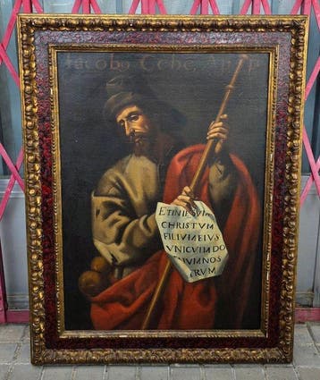 Italiaanse school (XVIII) - Apostol San Jacopo Cebe, Antiek en Kunst, Kunst | Schilderijen | Klassiek