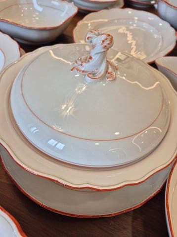 Meissen - Tafelservies voor 12 (37) - Porselein - Eisenrot