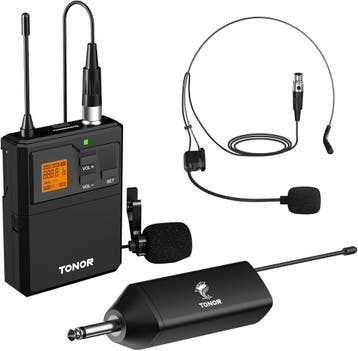 TONOR UHF Headset & Lavalier | Retour deal | Nu extra goe..., Musique & Instruments, Verzenden, Zangmicrofoon
