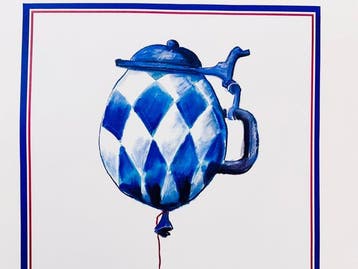 Fritz Dommel - Vintage Oktoberfest München Werbeplakat |, Antiek en Kunst
