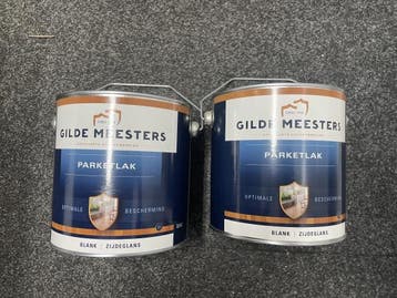 Veiling - 2x Gilde Meesters Pakketlak Blank Zijdeglans Trans, Nieuw