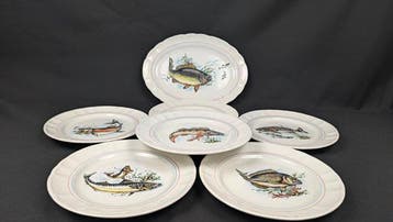 Ceramica Civica Castellana - Serveerset voor vis (7) -