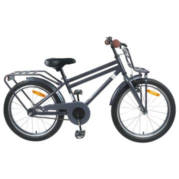 vidaXL Kinderfiets 18 Inch voor 5-7 jaar oud Donkergrijs, Verzenden, Nieuw