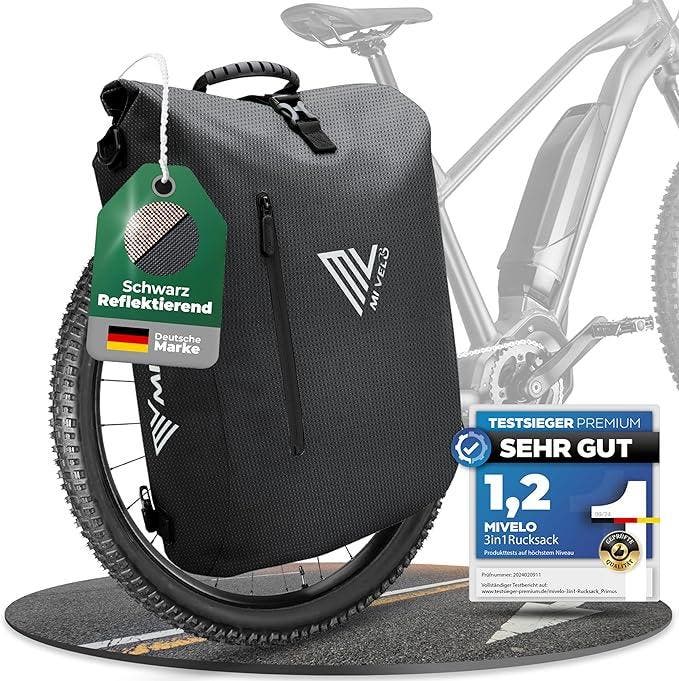 2dekans | MIVELO 3-in-1 Fietstas – Rugzak & Schoudertas –, Audio, Tv en Foto, Foto | Cameratassen, Ophalen of Verzenden