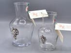 PG-MIANI Argenteria - Kruik (2) - .925 zilver, en glas