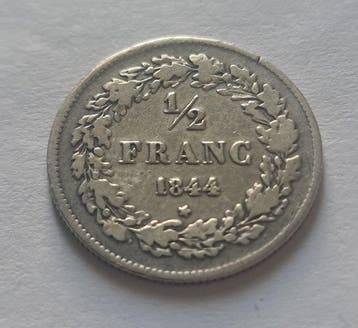 België. Leopold I. 1/2 Franc 1844 (Zonder minimumprijs)