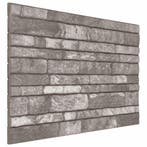 vidaXL Wandpanelen 10 pcs Donkergrijs 100 x 50 cm EPS-schuim, Verzenden