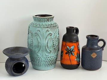 Bay West Germany , Scheurich - Vase (4) - 960 - 25 Relief de